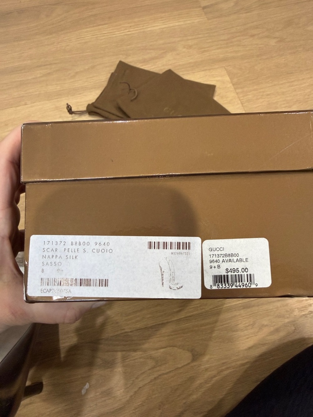 Gucci Metallic Pewter Leather Stiletto Pumps Size 9.5 - Picture 11 of 11